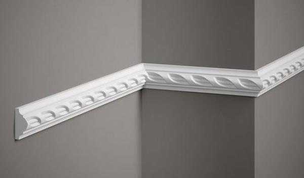 Wand 252 PU  5,1x1,9cm  feste Stuckleiste für Wandgestaltung